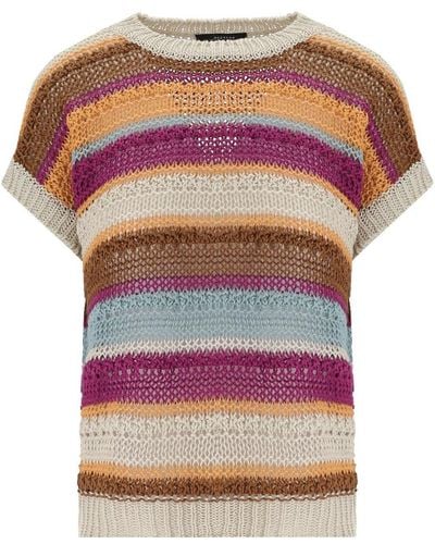 Weekend by Maxmara Acceso mehrfarbiger Pullover - Pink