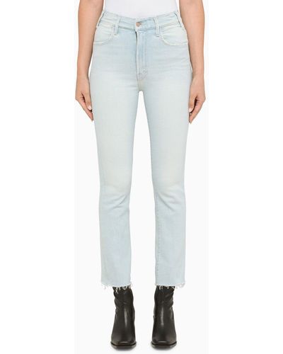 Mother Mutter Die Hustler Pina Colada Cropped Jeans - Blauw