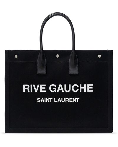 Saint Laurent Rive Gauche Tote Tas - Zwart