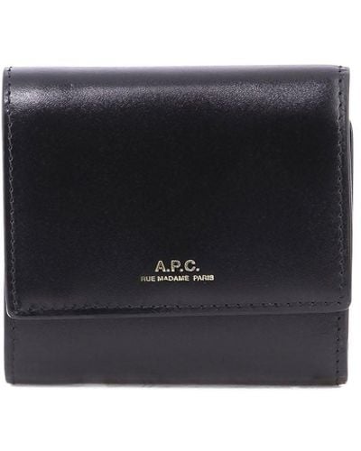 A.P.C. "Lois Compact" Wallet - Black