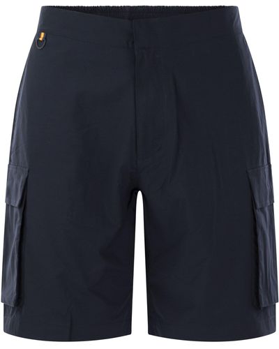 K-Way Bastyel Cargo Bermuda Shorts - Blauw