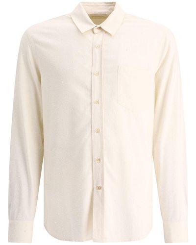 Our Legacy Onze Legacy Raw Silk Klassiek Shirt - Naturel