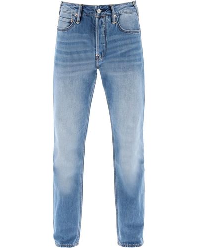 Evisu Slim Jeans mit Abzügen hinterher - Blau