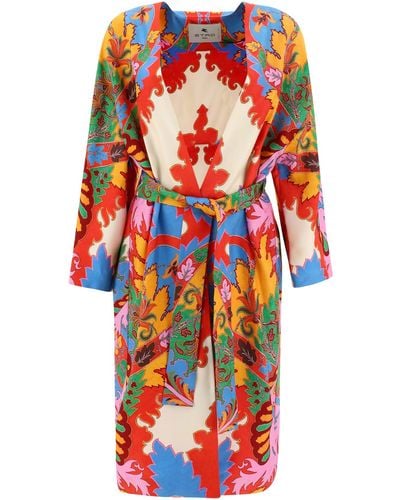 Etro Archiv Paisley gedruckt Kimono - Rojo