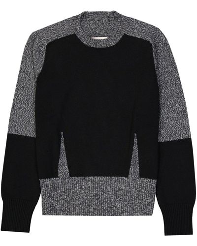 Alexander McQueen Wool Y Cashmere Sweater - Negro