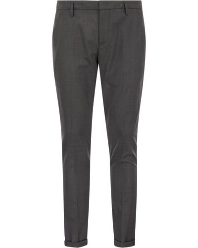 Dondup Gaubert Fresh Wool Pants - Gray