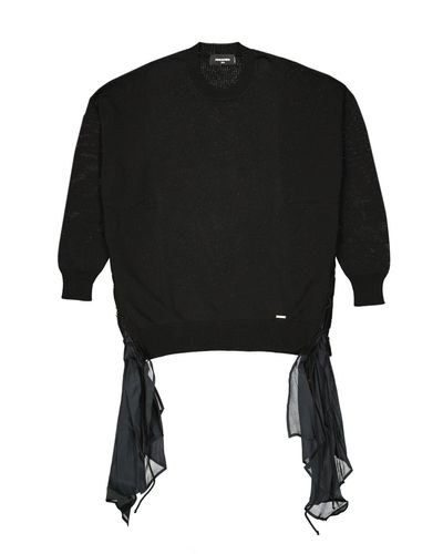 DSquared² Suéter de algodón - Negro