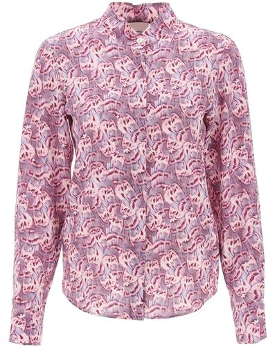 Isabel Marant Ilda Floral Georgette Shirt - Roze