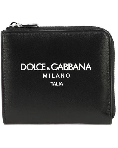 Dolce & Gabbana Kaarthouder Met Logo - Zwart