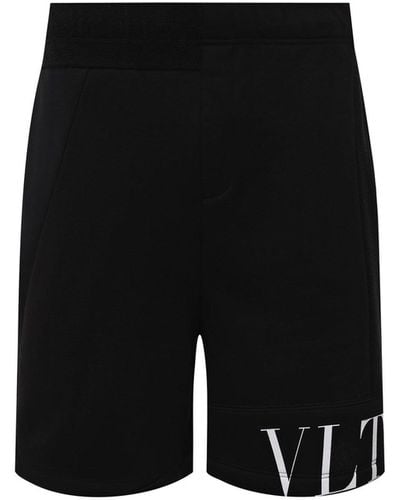 Valentino Shorts de piste - Noir