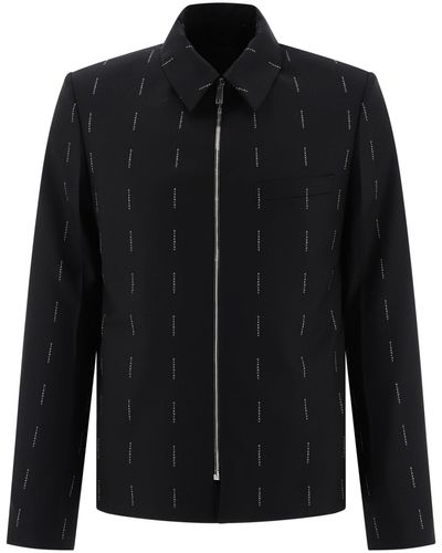 Givenchy Bestickter Twill Blazer - Zwart