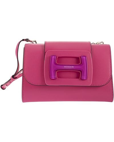 Hogan H Bag Leder Cross Lod Bag Tasche - Pink