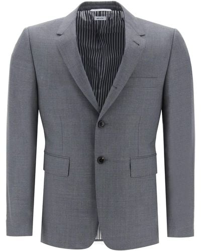 Thom Browne Classic Sport Coat Jacke - Blau