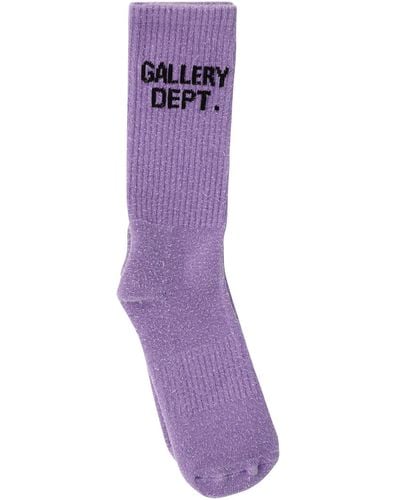 GALLERY DEPT. "Crew" Socks - Purple