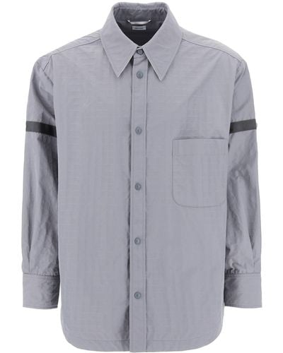 Thom Browne Nylon Ripstop Overshirt In - Grijs