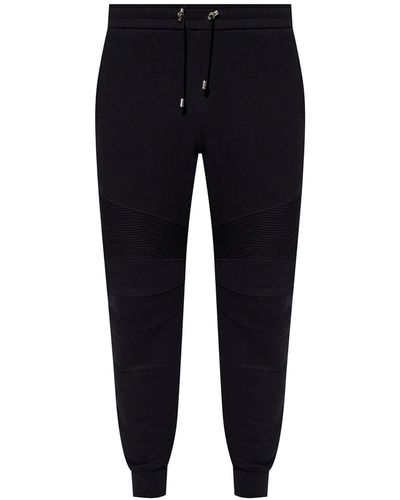 Balmain Cotton Sweatpants - Black