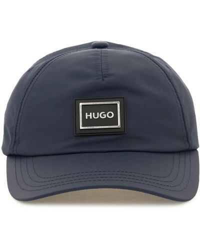 HUGO Baseball Cap mit Logo Patch - Blau