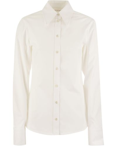 Sportmax Scout Women 's Camicia di cotone - Bianco