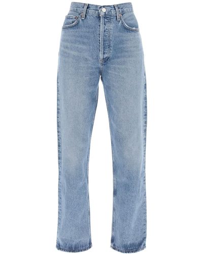 Agolde '90er Jahre Prise Taille' Jeans In Seele - Blauw