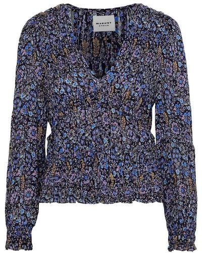 Isabel Marant Etoile Nibel -shirt - Blauw