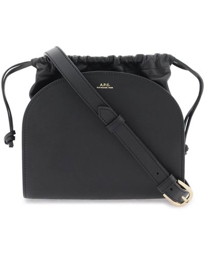 A.P.C. Demi Lune Pouch Bag - Black