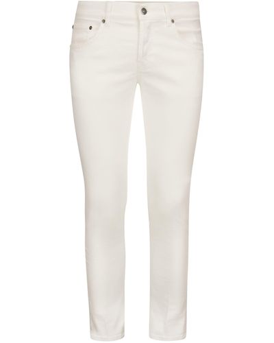 Dondup Mius Five Pocket Pants - White