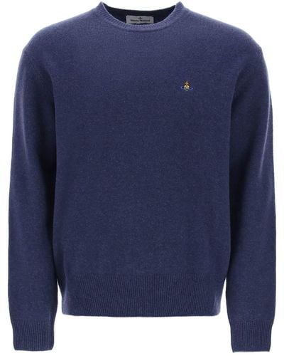 Vivienne Westwood Alex Merino Pull - Bleu