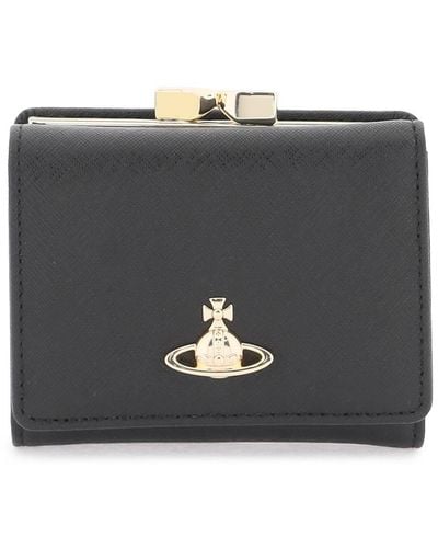 Vivienne Westwood Small Frame Saffiano Willet - Negro