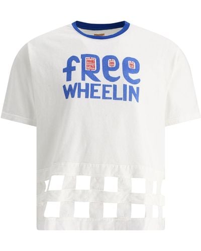 Kapital Freies Wheelin -T -Shirt - Weiß