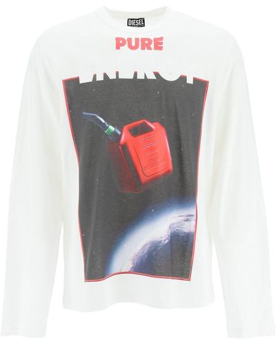 DIESEL Pure Energie Alternative Detox T -Shirt - Weiß