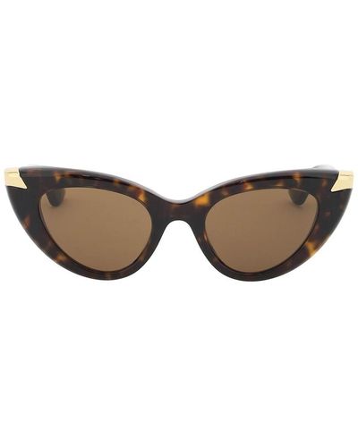 Alexander McQueen Punk Rivet Cat Cat Eye Sunglasses pour - Marron