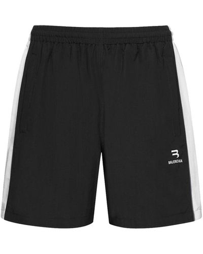 Balenciaga Short Met Logo - Zwart