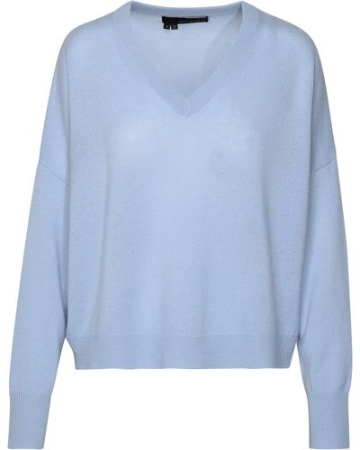 360cashmere 'Camille' Light Cashmere Sweater - Blue