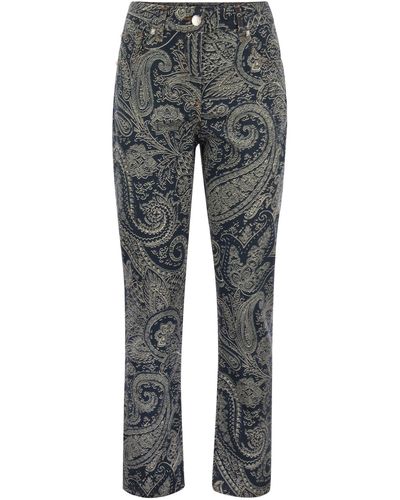 Etro Jeans modellati di Pailsey - Grigio