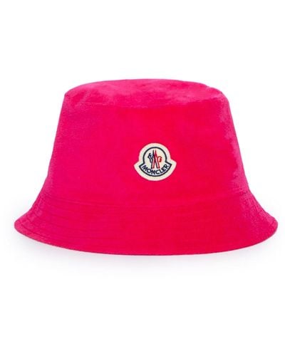 Moncler Terry Bucket Hat - Roze
