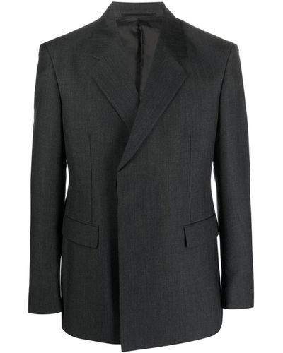 Prada Double-breasted Wool Jacket - Black