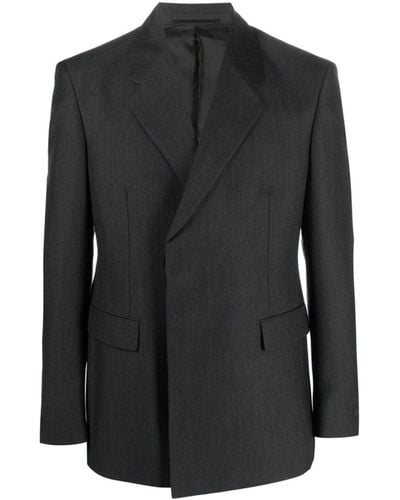 Prada Zweireihige Jacke aus Wolle - Schwarz