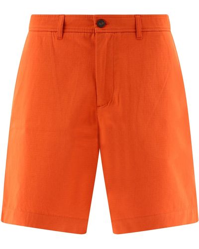 Maison Kitsuné Maison Kitsuné Ripstop Shorts - Naranja