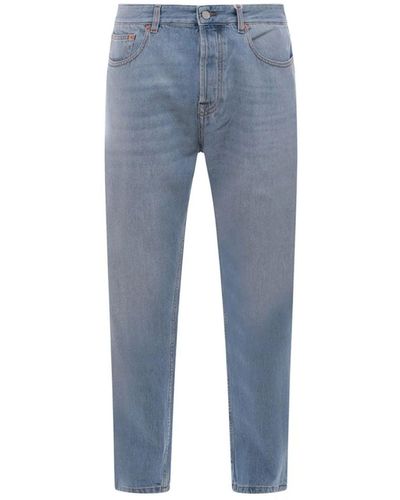 Valentino Cotton Denim Jeans - Blauw