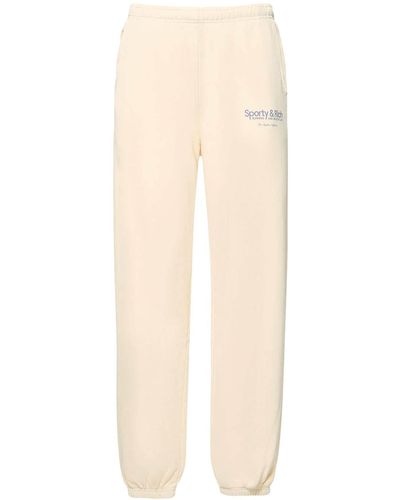 Sporty & Rich Sporty Rich 'running And Health Club' Sweatpants - Natural