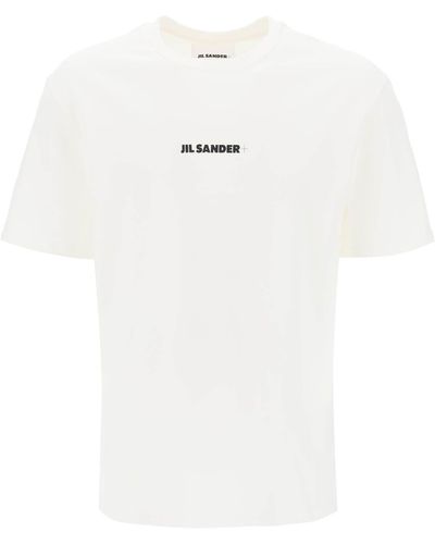 Jil Sander T Shirt con estampado del logotipo - Blanco