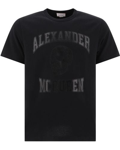 Alexander McQueen "Schädel" T -Shirt - Schwarz