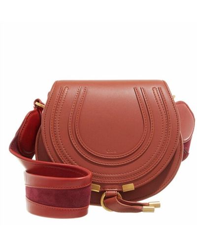 Chloé Saddle Marcie Mini Bag - Red
