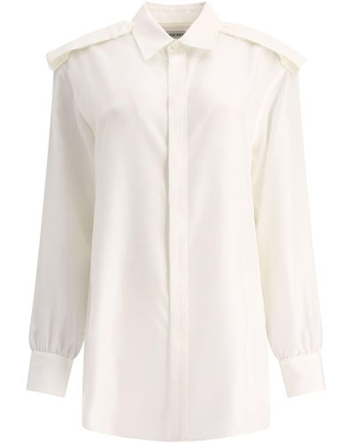 Burberry Camisa de seda - Blanco