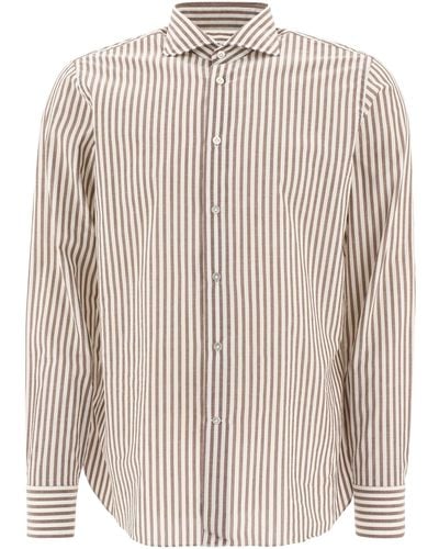 Borriello Striped Shirt - Natural