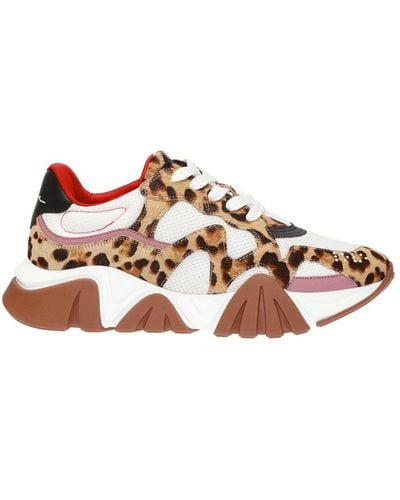 Versace Squalo Leopard Sneakers - Bruin