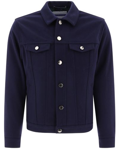 Jacob Cohen Trucker Jacke - Blau