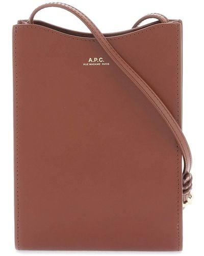 A.P.C. Jamie Mini Crossbody Bag - Bruin