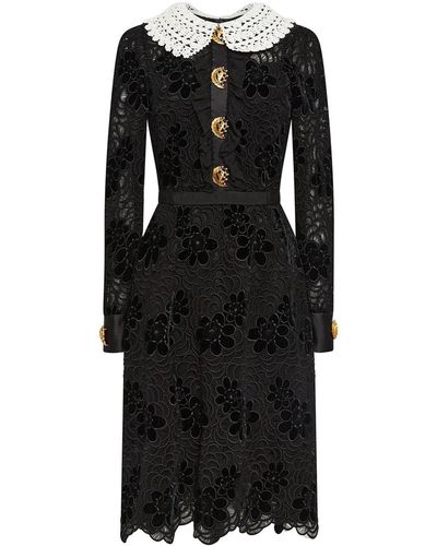 Dolce & Gabbana Robe en dentelle - Noir