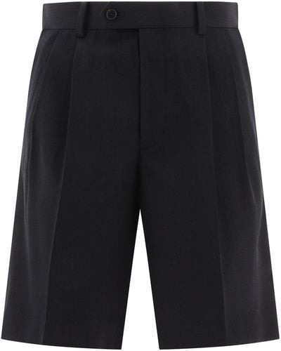 AURALEE Wool Shorts - Black